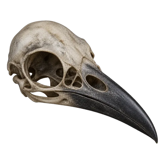 skull of a raven